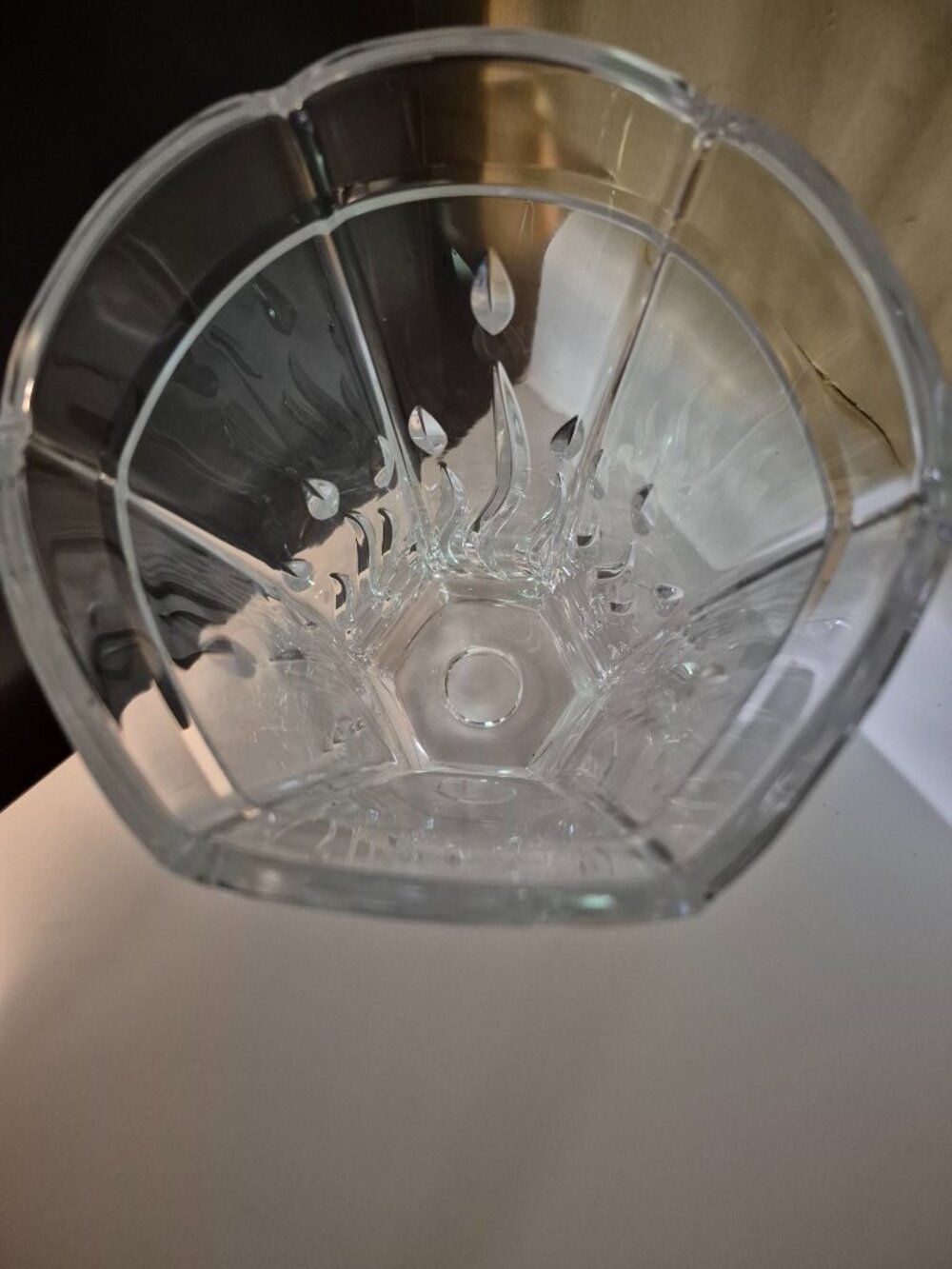 PARTYLITE SIGNATURE CRYSTAL HURRICANE CANDLE HOLDER 10" - Picture 3 of 6